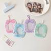 Kawaii PVC Photo Frame for 3 Inch Kpop Idol Card Colorful Bow Knot Photocard Holder Anime Character Card Sleeves Wholesales