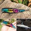 Рыболовная приманка 13,5 см, трехсекционная жесткая приманка, плавающая приманка-поппер, крючки, приманка для окуня, CrankBait