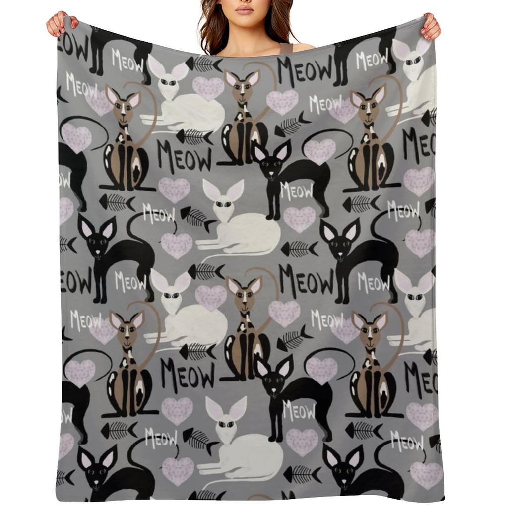 Кошки Корниш-рекс Плед Туристический Декоративный Диваны Диваны Пледы Для Диванов Пледы