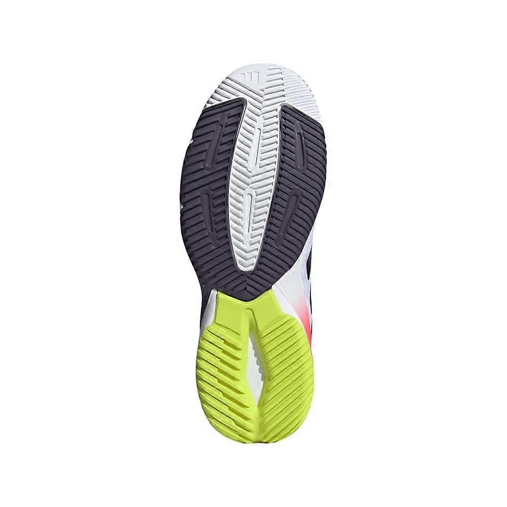 adidas Crazyflight 6 Indoor Белые Аврора Металлик Унисекс Кроссовки Облачно-Белые Полупрозрачно-Красные HQ4685