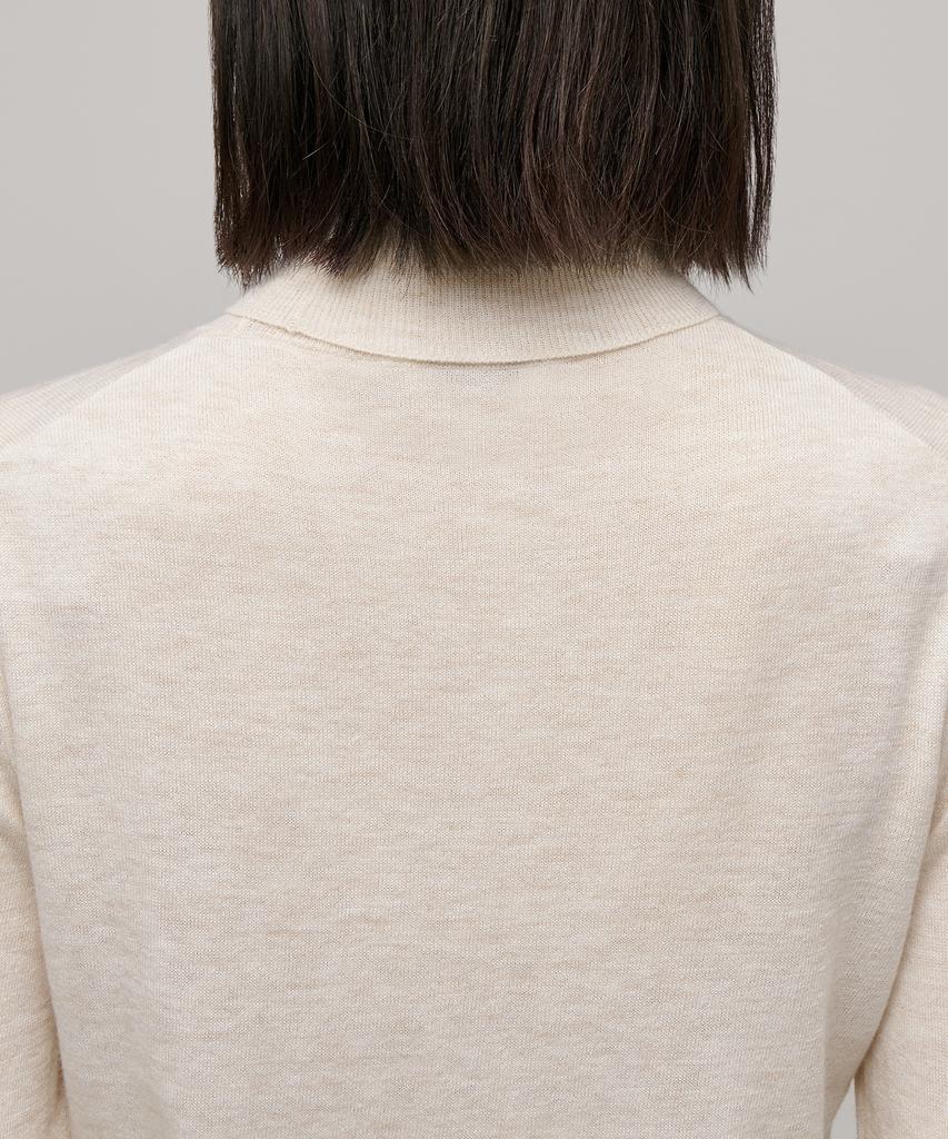 MUSINSA STANDARD WOMAN Women'S Merino Wool Blend High-Gauge Turtleneck Knit [Oatmeal]