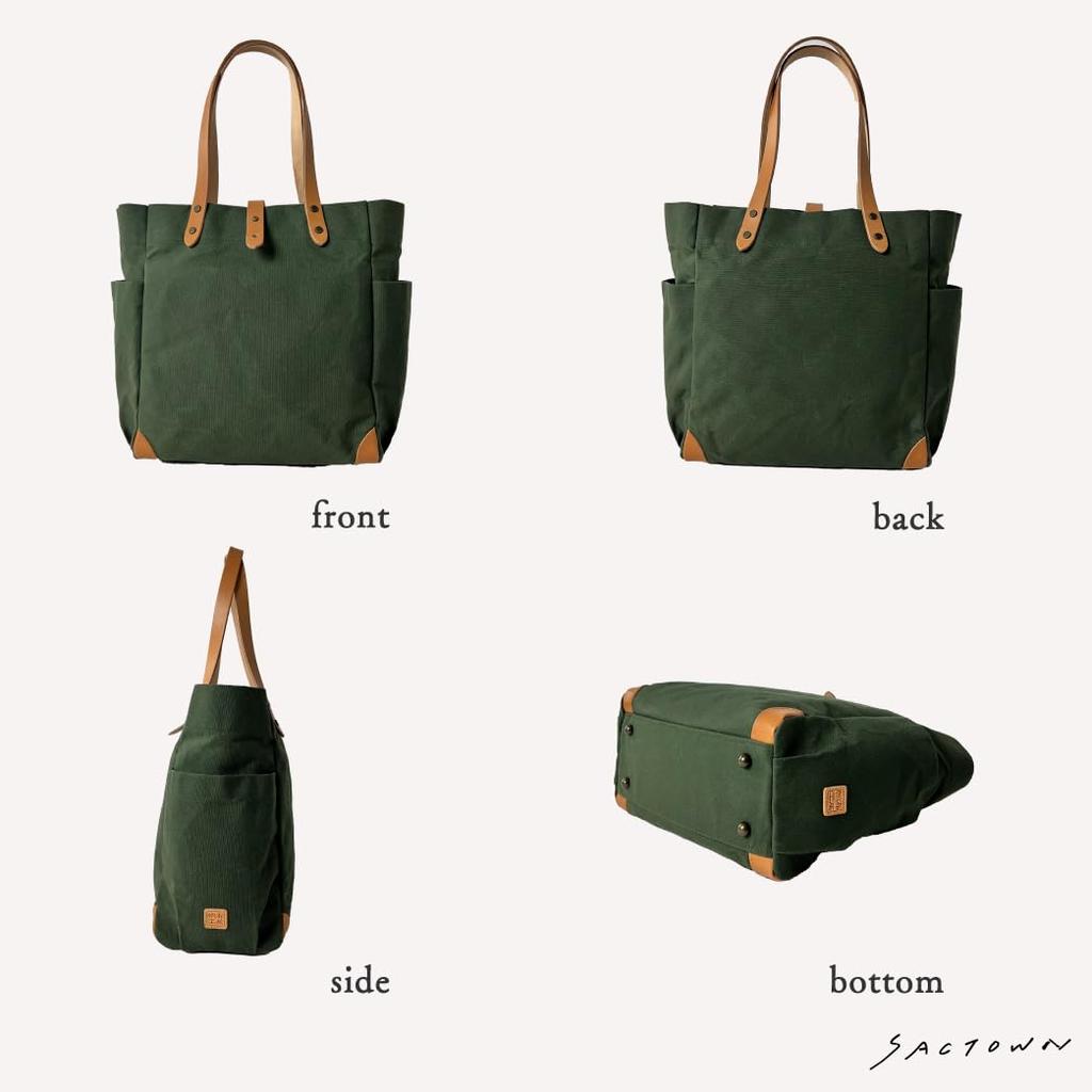 Hanpu Kobo Tote Bag Canvas Tote Made In Japan Domestic Canvas A4 Multifunctional 3J10 Navy (M) Women's Men's Paraffin-treated