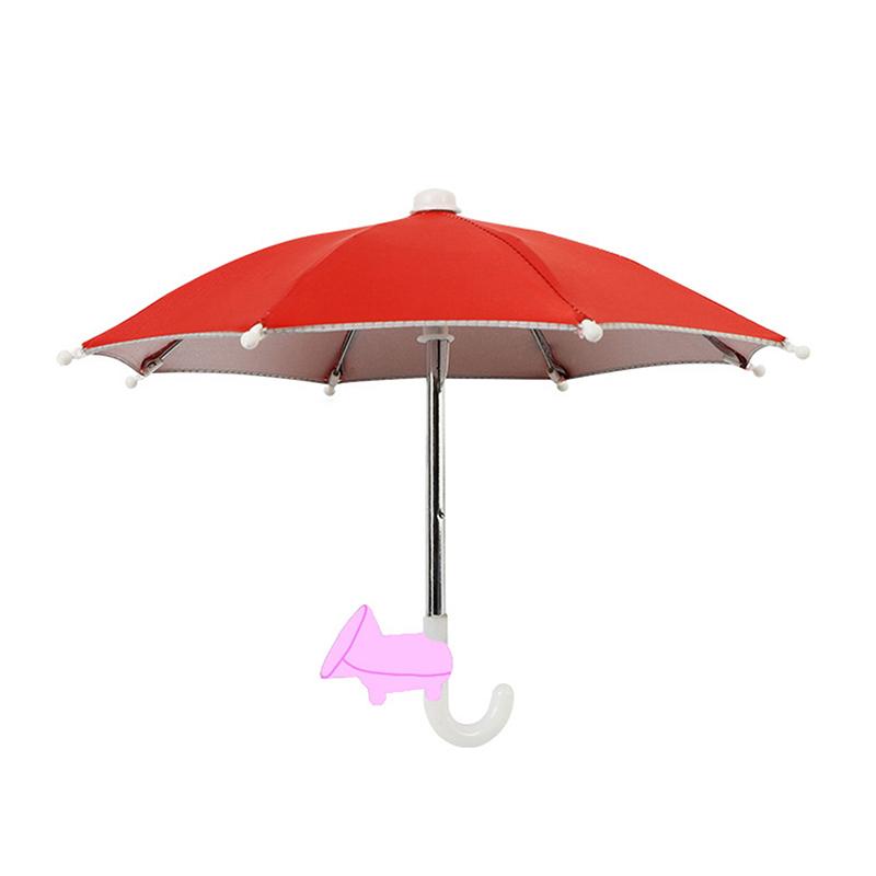 Многоцветный зонтик от солнца для мобильного телефона с присоской, подставка для телефона, чехол для улицы, солнцезащитный козырек, держатель для телефона, аксессуары