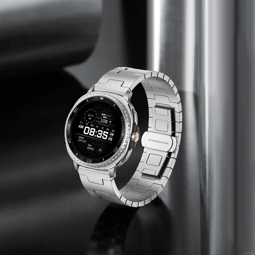 Роскошный титановый ремешок для Samsung Galaxy Watch 8/8 Classic Мужской деловой браслет для Samsung Watch Ultra 47 2025/2025 Металлический ремешок
