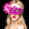 Dance Party Diamond Venetian Mask Feather Flower Wedding Carnival Performance Costume Sexy Lady Mask Masquerade Christmas