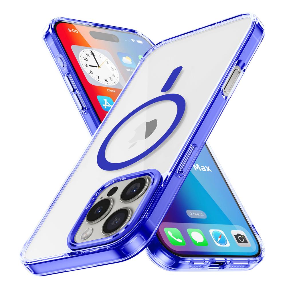 Чехол для iPhone 16 Pro Max, совместимый с MagSafe, прозрачная накладка для телефона из ТПУ+ПК