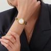 Seiko Водонепроницаемость 100 метров Кварцевые Стальной ремешок 24 мм женские часы серебристый циферблат SXGN52