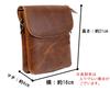 ZAZALAND Mini Shoulder Bag with Belt Detachable Shoulder Brown Pouch, Strap, 2-Way, Leather,