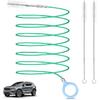 Auto Sunroof Drain Cleaning Tool,118Inch Long Pipe Cleaner For Car,Flexible Tube Cleaning Brush With 2Pcs 7.9Inch Cleaning Brush Skinny Pipe Drain