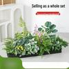 Faux Green Plant Partition Planter Decoration