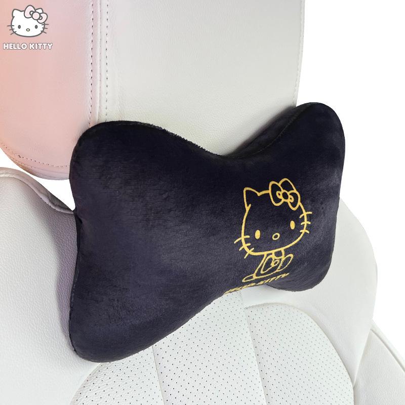 Подушка для шеи в машину Hello Kitty Мультяшная подушка-подголовник для автомобиля Автоаксессуары Салон Женская Кавайная Подушка на сиденье