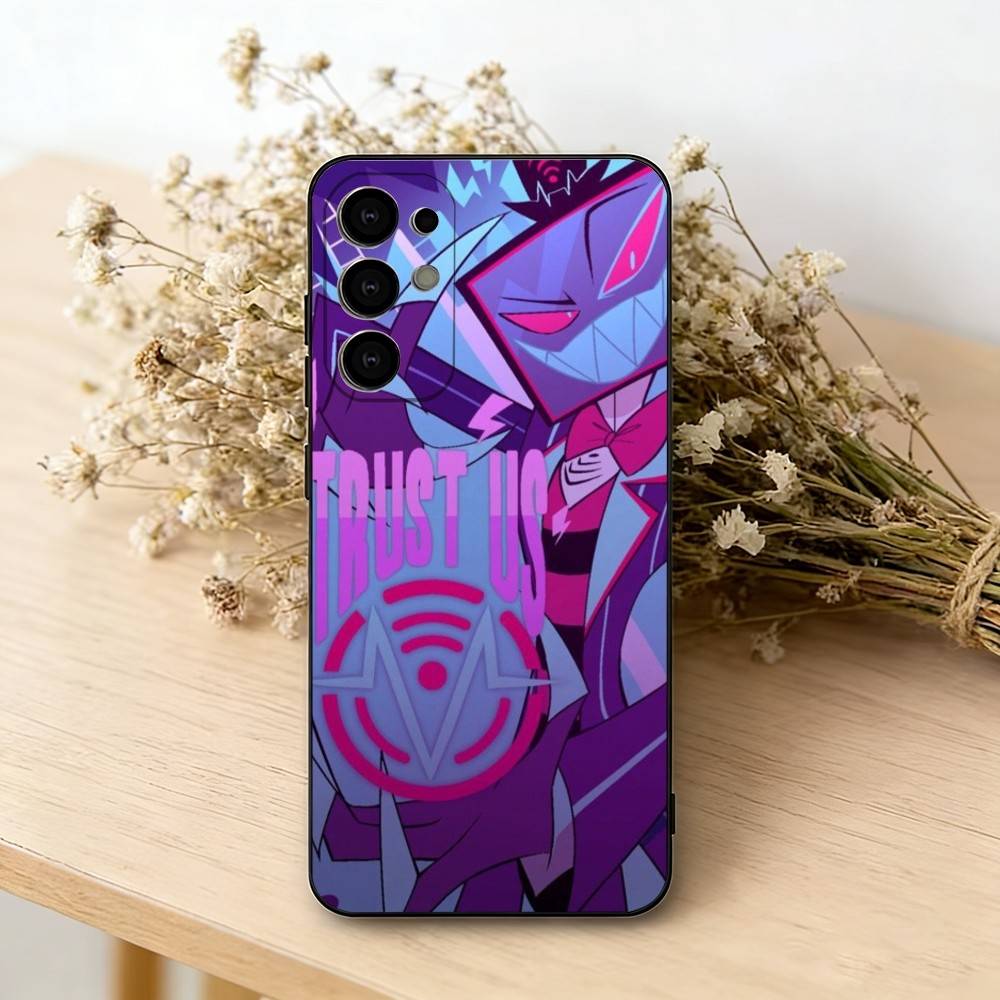 Hazbin H-Hotel V-Vox Чехол для телефона для Samsung S25,S24,S21,S22,S23,S30,Ultra,S20,Plus,Fe, Мягкий силиконовый черный чехол