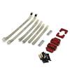 MN82 LC79 Metal Rear Axle Shock Absorber Leaf Springs and Fixed Seat Mount Bracket Set 1/12 RC Car Upgrade Parts Accessories