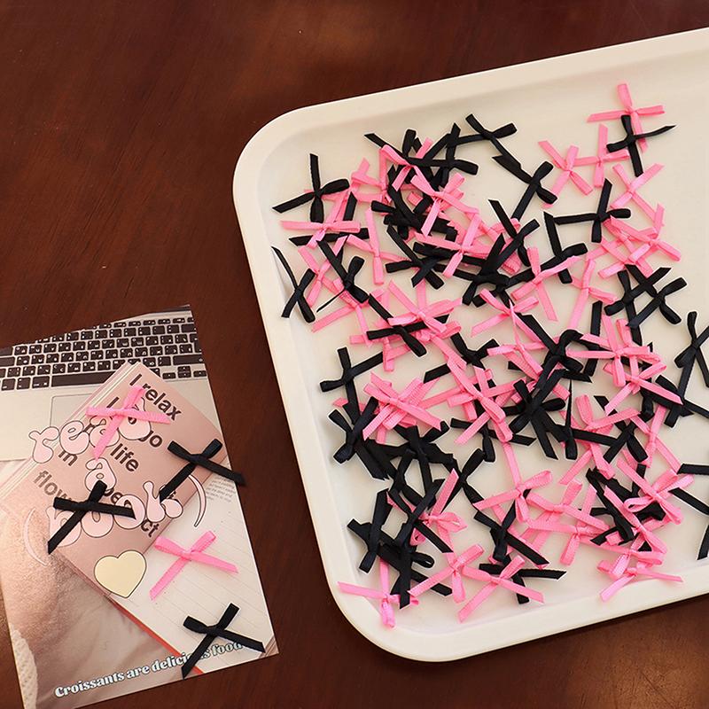 100 шт. 20-30 мм маленький размер атласная лента бант цветок DIY ремесло украшения ремесла аксессуары украшения принадлежности