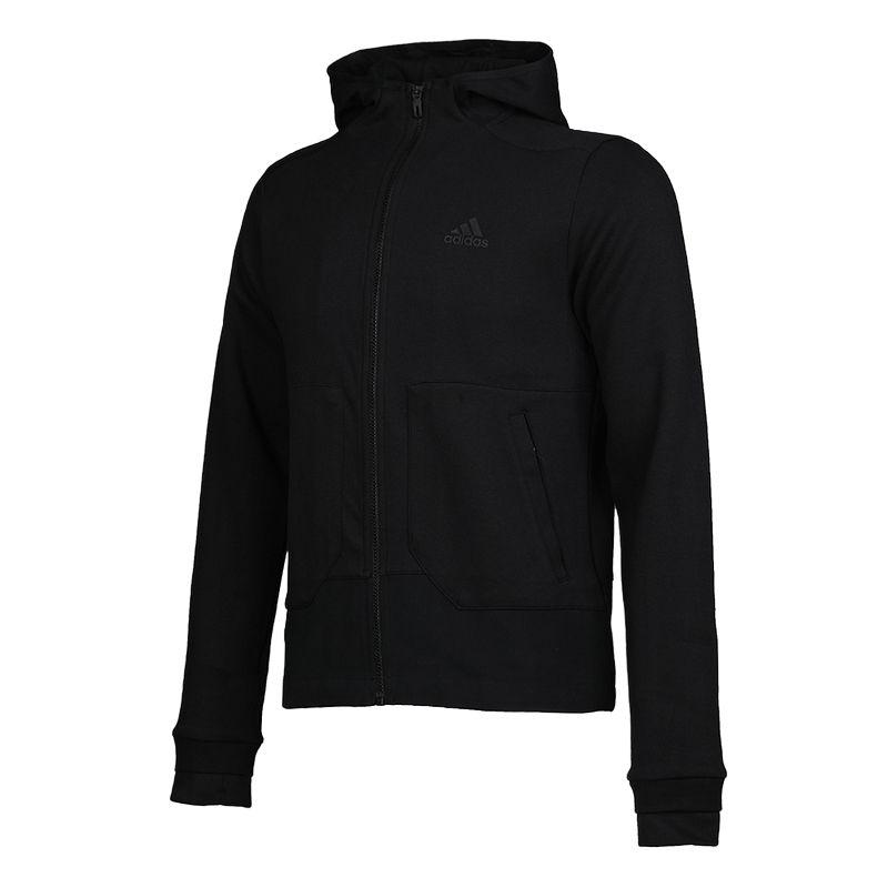 adidas Ei Htt Mb трикотажная куртка с капюшоном, удобная, с длинным рукавом, мужская куртка, черная DM5254