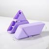 Creative Silicone Pencil Case Large Capacity Simple Design Dual-Purpose Pen Holder Multi-Layer Storage Triangular Stand-Up
