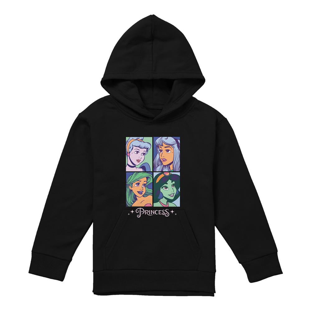 Disney Princess Childrens/Kids Faces Hoodie