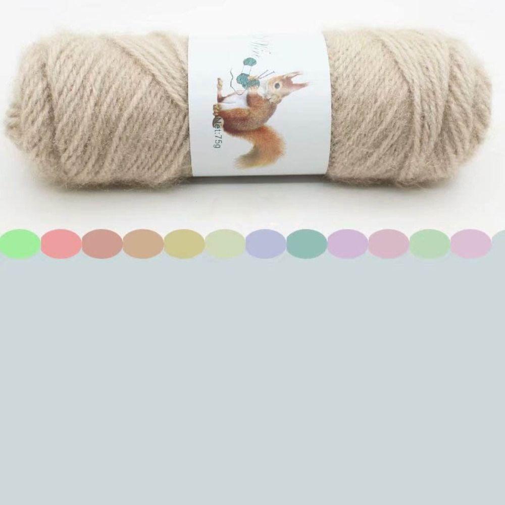 Связанный вручную мягкий шарф Детская пряжа Вязание шерстяная текстурная пряжа Хлопковая пряжа Толстая вязка крючком