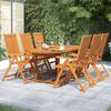 Day and Night - Day and Night Garden Dining Set 7 Pieces Solid Acacia Wood