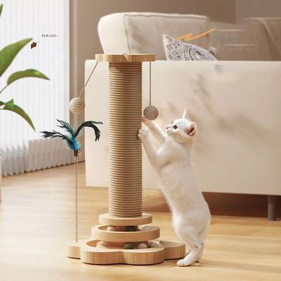 Игрушка для кошек, кошачья когтеточка, поворотный стол для кошек, забавные кошачьи палочки, мячи, прочная сизалевая когтеточка, принадлежности для кошек, кошачья колонка