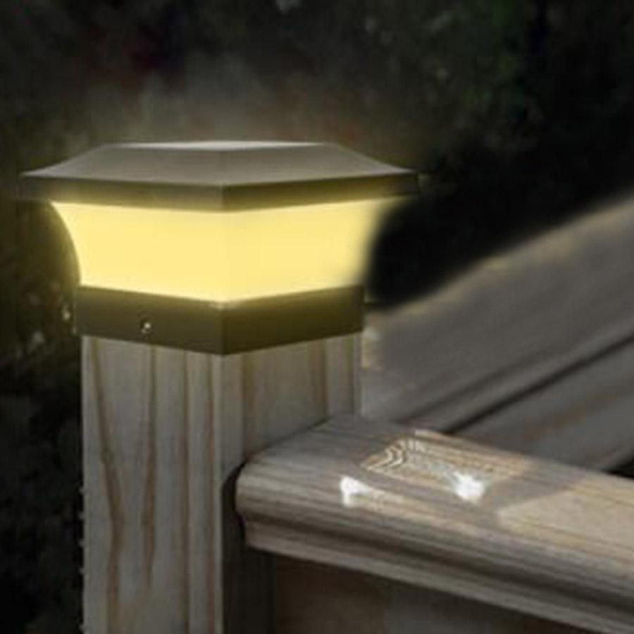 Светодиодные солнечные лампы IP65 водонепроницаемые светодиодные фонари для ограждения настила солнечные фонари для столбов уличные патио сад солнечные фонари Stigma