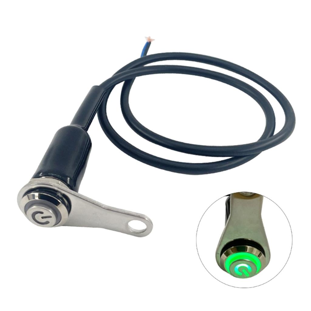 Мотоциклетный руль переключатель самовозврат кнопка сброса алюминиевый сплав для клаксона двигатель запуск выключатель водонепроницаемый