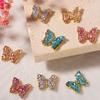 Butterfly 3D Rhinestone Manicure Decoration Strong Luxury Alloy Nail Art Decorations for Women