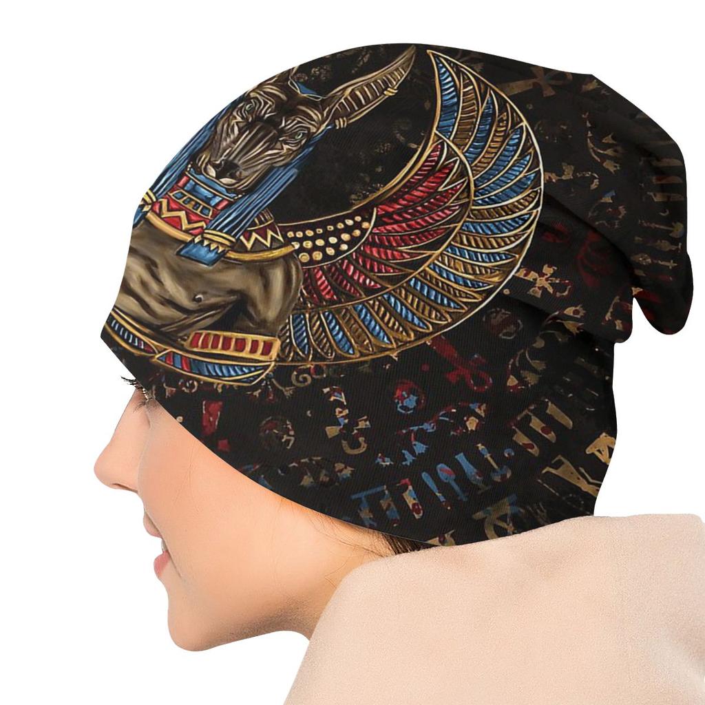 Древний Египет Египетская мода Шапки-бини Анубис Шляпа Бога Капот Хипстерские шапки с черепами