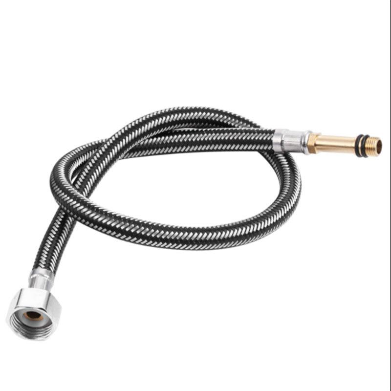 New 1pcs Single Head Cold and Hot Water Inlet Pipe Stainless Steel Woven Sink Faucet Connector Kitchen Basin Plumbing Hoses