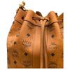MCM Dessau Artificial Leather With Cow Leather Bucket Bag Handbag Medium Unisex Cognac MWDGSDU03CO001