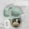 Pet cat bowl Automatic drinking water feeder anti-upset Stainless steel dog bowl Cat dog food bowl Pet supplies