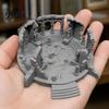3D-печатные фигурки, Статуя руин древнегреческого алтаря, Миниатюрная модель для микро-ландшафта, Архитектурное настольное украшение для декора полок дома и офиса