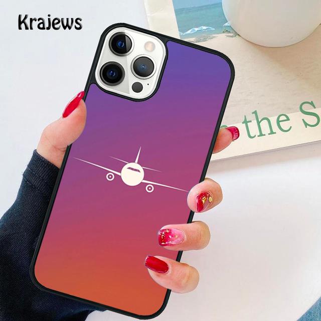 Мягкий чехол-обложка для телефона с изображением самолета для iPhone 17 Air 16 15 14 13 12 Max Для Apple 11 Pro Max Plus
