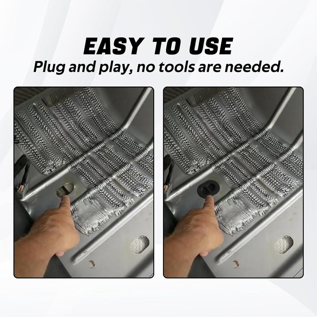 4PCS Car Floor Drain Plugs Compatible with Jeep Wrangler JK JKU JL 2007-2018 Replace# : 68194821AA