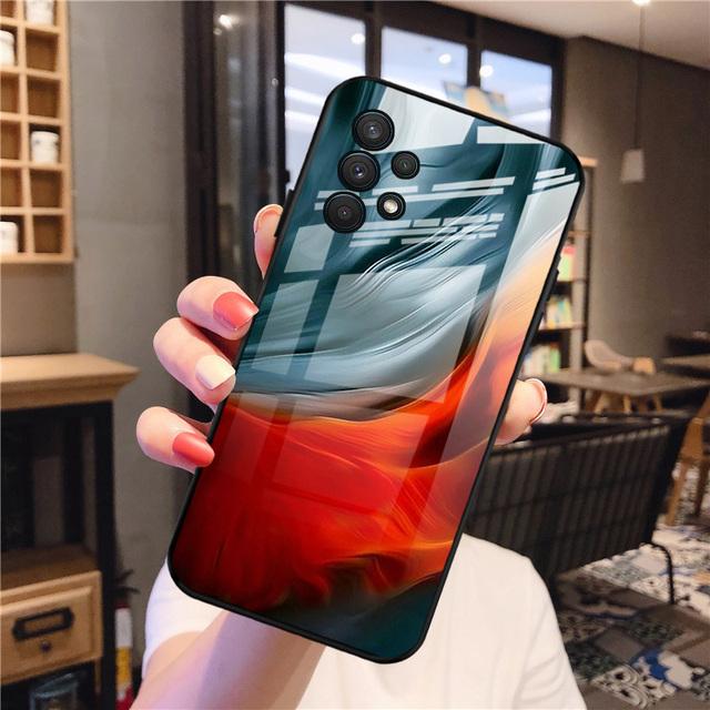 Жесткий чехол для телефона Samsung A32, чехол из закаленного стекла, бампер для Samsung Galaxy A31 A30s A20 A30 M20s, противоударный силиконовый чехол