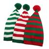 Merry Christmas Hat Santa Beanie Hat Green Red Christmas Knitted Hat Leisure   Christmas