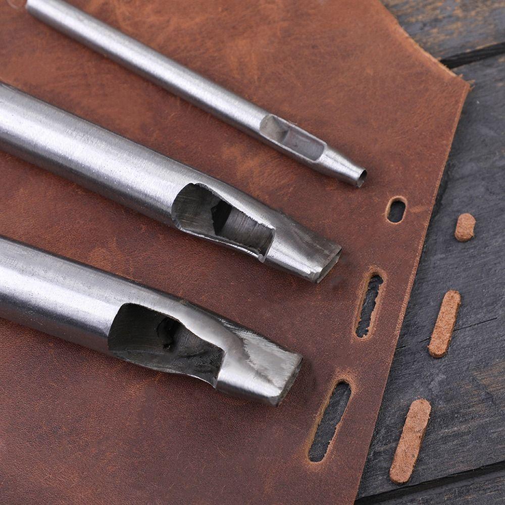 1 шт. Дырокол для кожи с полым отверстием, инструменты для самостоятельной сборки, овальный дырокол