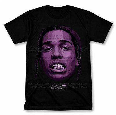 Футболка ASAP Rocky Asap Mob Хип-хоп 90-х Графическая футболка Винтажная футболка рэпера