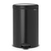 BRABANTIA Poubelle À Pédale New Icon 20 L Noir Mat