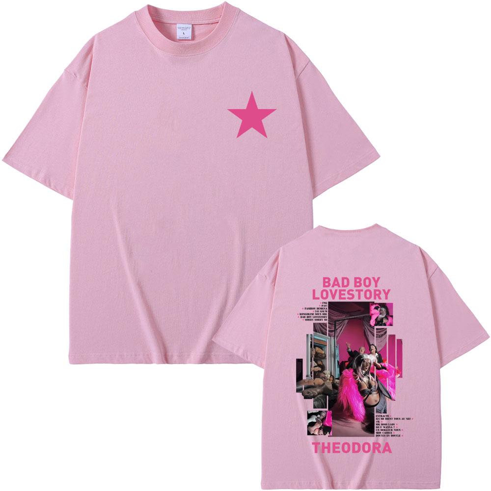 Rapper Theodora Mega Bbl Bad Boy Lovestory Graphic Tshirt Men Women Hip Hop Fashion Pop Music T Shirt Male Casual Cotton Tshirt