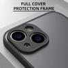 Ударопрочный тонкий матовый чехол для iPhone 15 16 13 12 11 14 Pro Max Plus Mini XR XS X силиконовый бампер прозрачный жесткий чехол Capa funda
