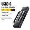 Essager Устройство чтения карт 2-в-1 Адаптер USB Type-A Type-C для SD TF карт памяти для телефона ПК Ноутбука Аксессуары USB 3.0 2.0 Адаптер SD-карты