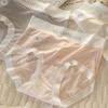 Big Size Female Summer Ultra Thin No Trace Ice Silk Pure Cotton Extended Crotch Waist Pack Hip Briefs