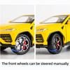 Совместимо для 1:24 модель автомобиля Lamborghini Urus, литая под давлением машинка с откатным механизмом, игрушечная машина, двери открываются, свет и звук, игрушки для мальчиков, подарки для детей и взрослых