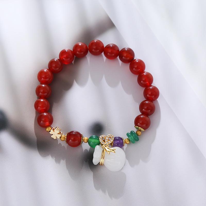 Agate Bracelet Fashion Women Daily Jewelry Lucky Gift