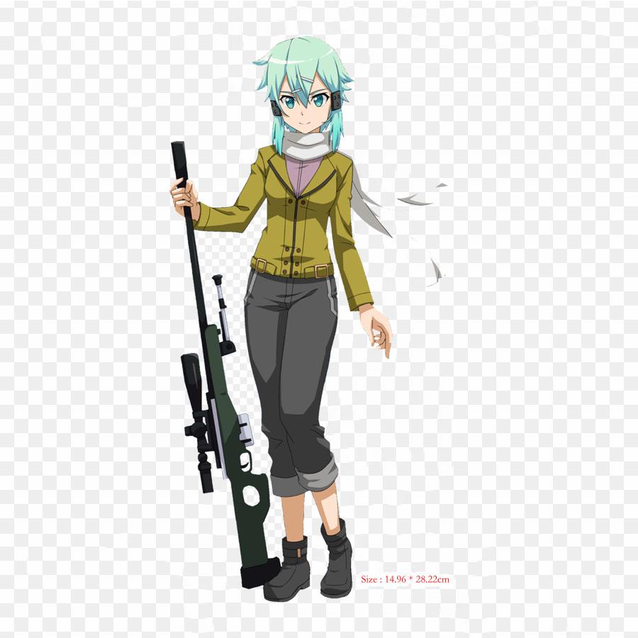 Sinon Ggo Render Sinon Kirito железные нашивки для одежды, наклейки с аппликациями на одежду, термочувствительная нашивка на заказ