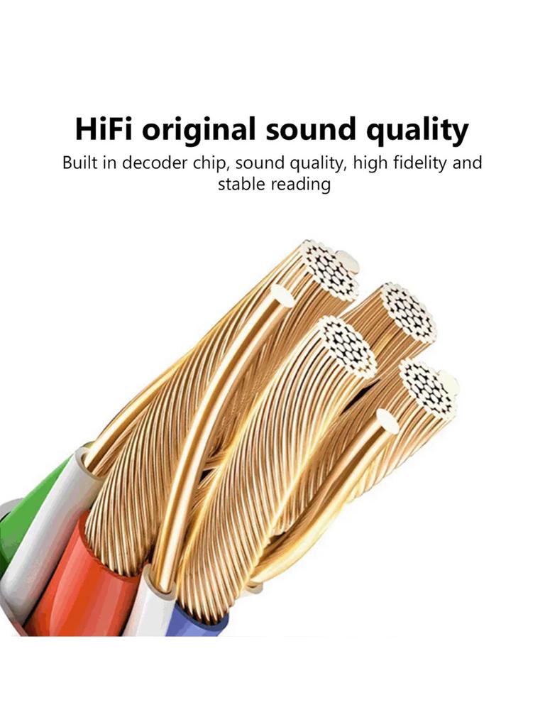 2 In 1 USB-C To 3.5mm Jack Audio Converter Dual Type C Charging Adapter Connector Splitter For iPhone 16 15 Huawei Xiaomi Samsun