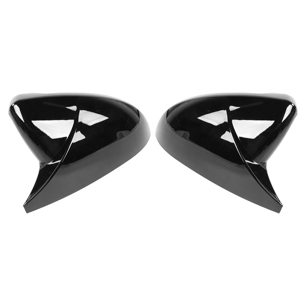 Пара Накладка на зеркало заднего вида Защита Корпус Стиль рога Подходит для MK7 MK7.5 GTD R 2013 2020Черный