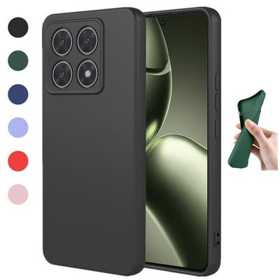 Гибкий чехол из жидкого силикона ТПУ для Xiaomi 14T Pro 5G Защитная крышка Coque Capa Shell Fundas