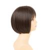 Hat Wig Fit Short Bob Heat Resistant Chocolate Black [Priscilla]